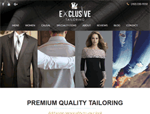 Tablet Screenshot of exclusivetailoring.com